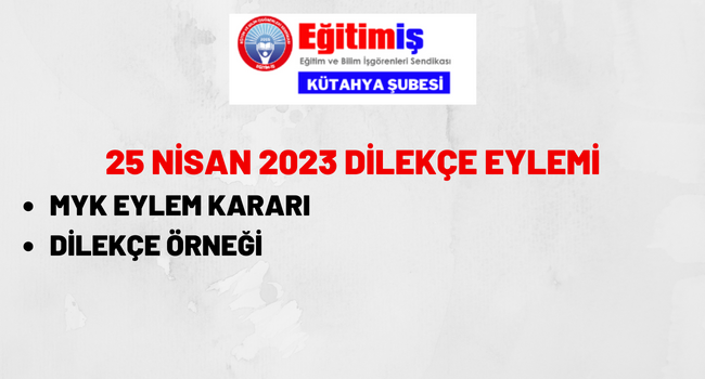 DİLEKÇE EYLEMİ MYK KARARI VE DİLEKÇE ÖRNEĞİ